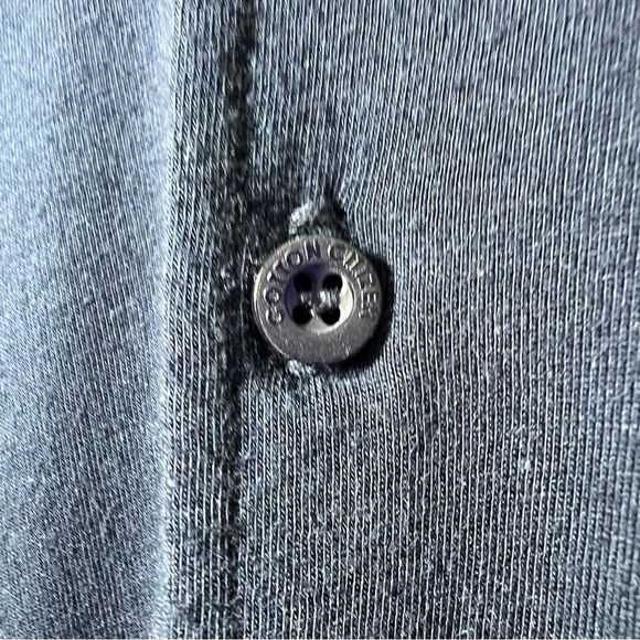 Cotton Citizen Mens Size Small Blue Presley Button Down Slub Cotton Jersey Shirt - Picture 5 of 10